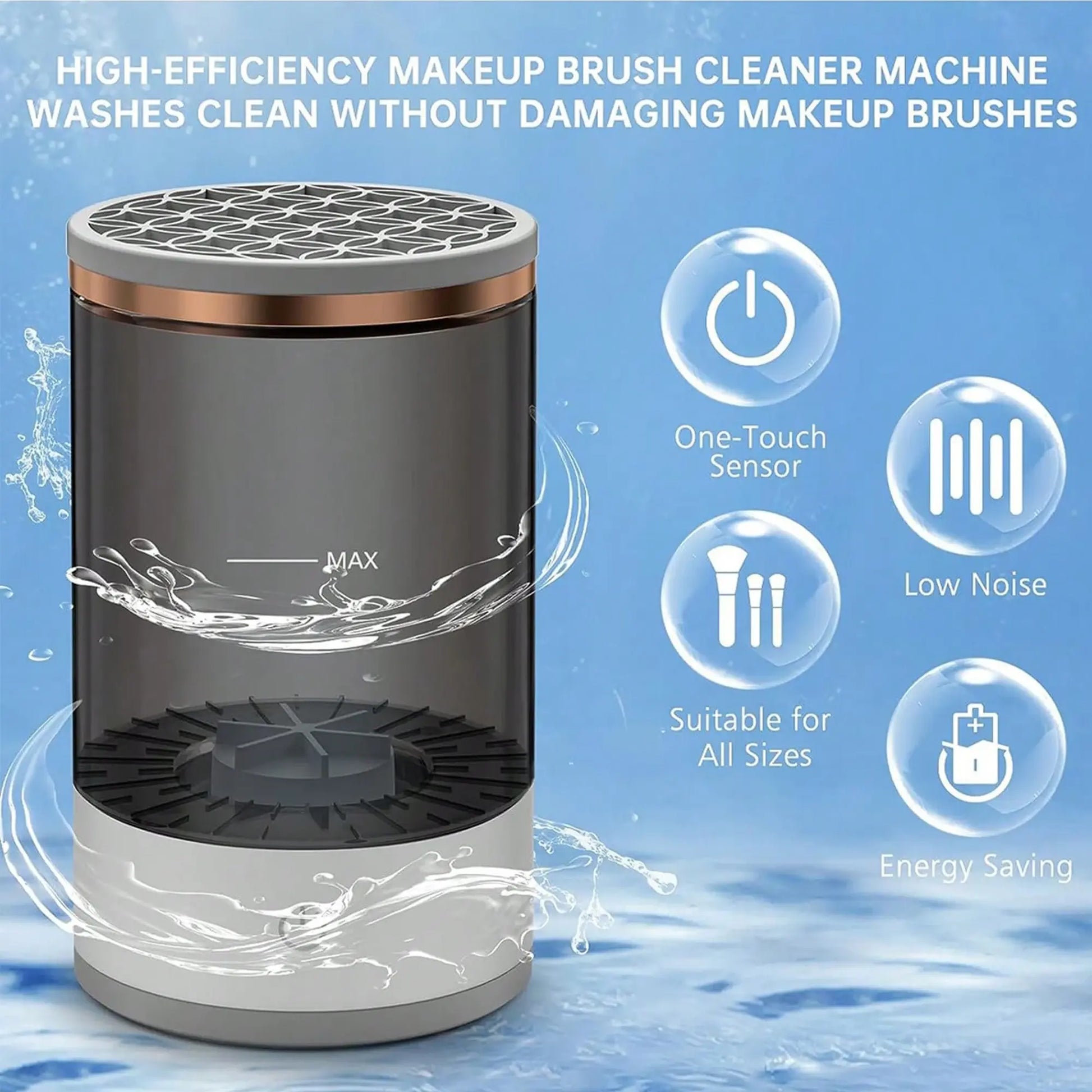 3-in-1 Automatic Makeup Brush Cleaner - CosmoCare