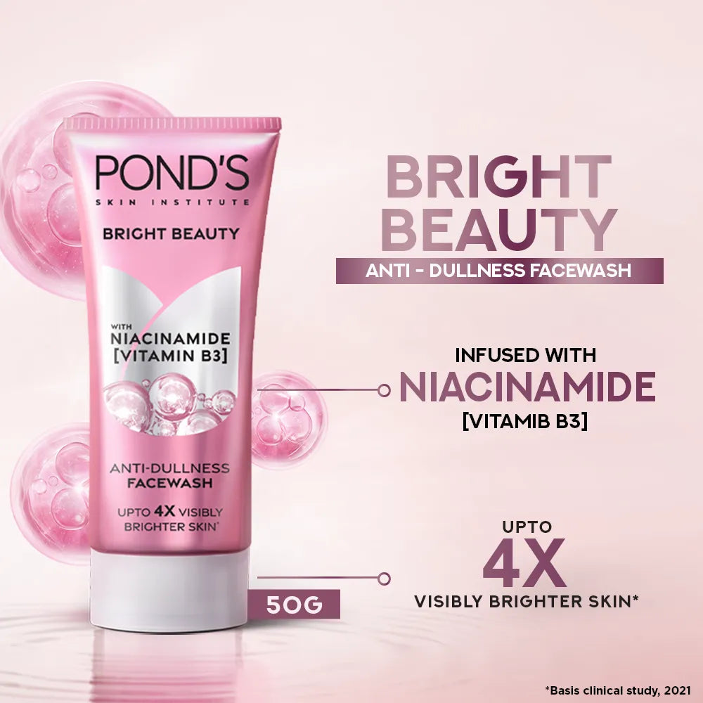 Ponds Bright Beauty Anti-Dullness Niacinamide Facewash - 50g
