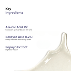 Oneskin Pigment Corrector Azelaic Acid 1%, Salicylic Acid 0.2%, Papaya Extract - 30ml