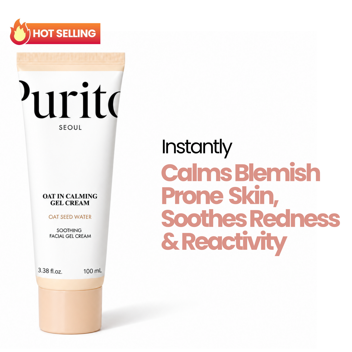 Purito Oat In Calming Soothing Facial Gel Cream