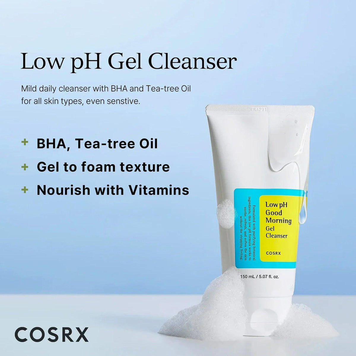 COSRX Low pH Good Morning Gel Cleanser 150ml - product image 2