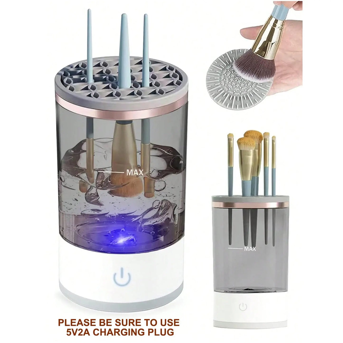 3-in-1 Automatic Makeup Brush Cleaner - CosmoCare